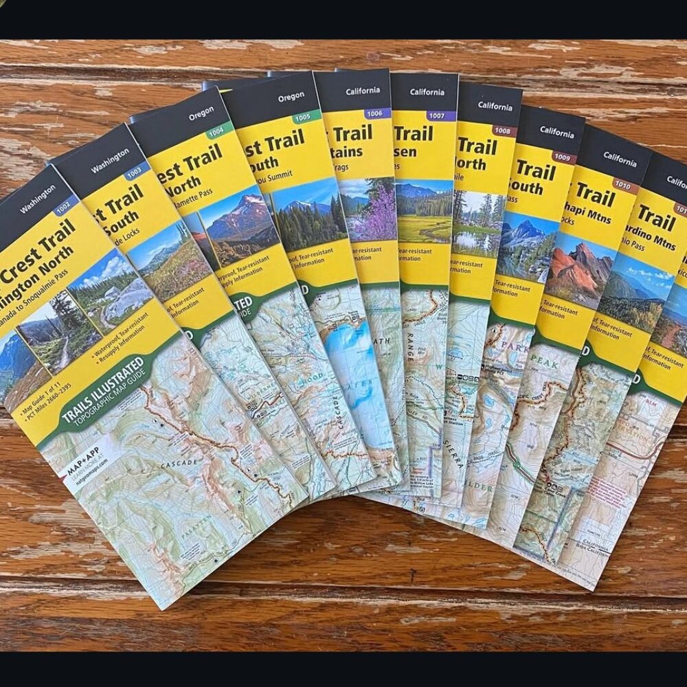Pacific Crest Trail Complete Map set PCT